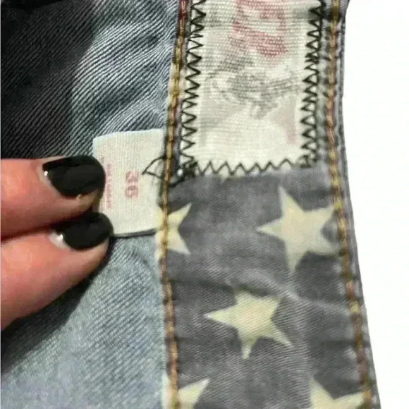 Winchester American Sz36 Men Jeans Stars And Strips Western Classic - Picture 5 of 15